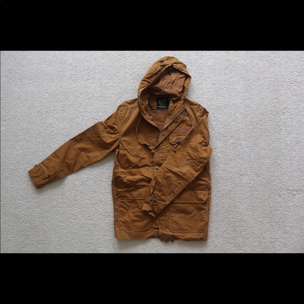 Fall jacket medium large orange brown